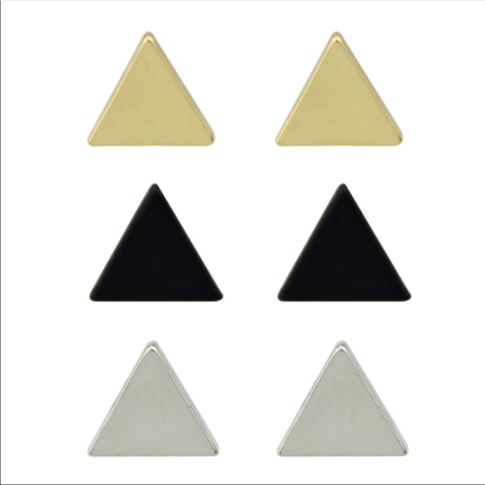 Fun triangle earrings